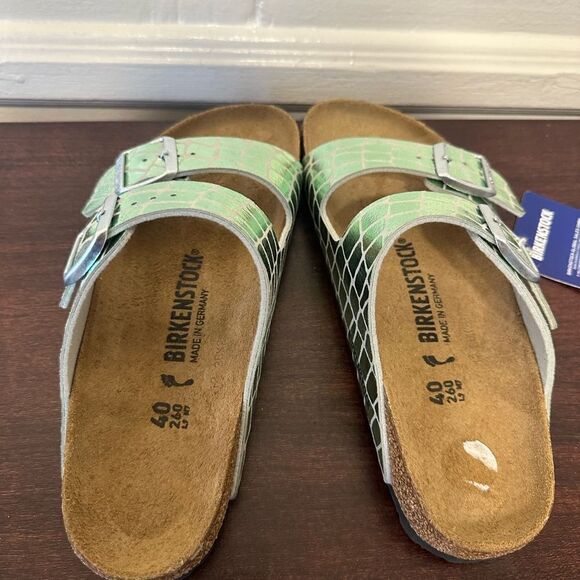 BIRKENSTOCK Arizona MF Gator Gleam Mineral sandals size EU40, US9 - Picture 16 of 16